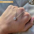 18K White Gold Diamond Necklace