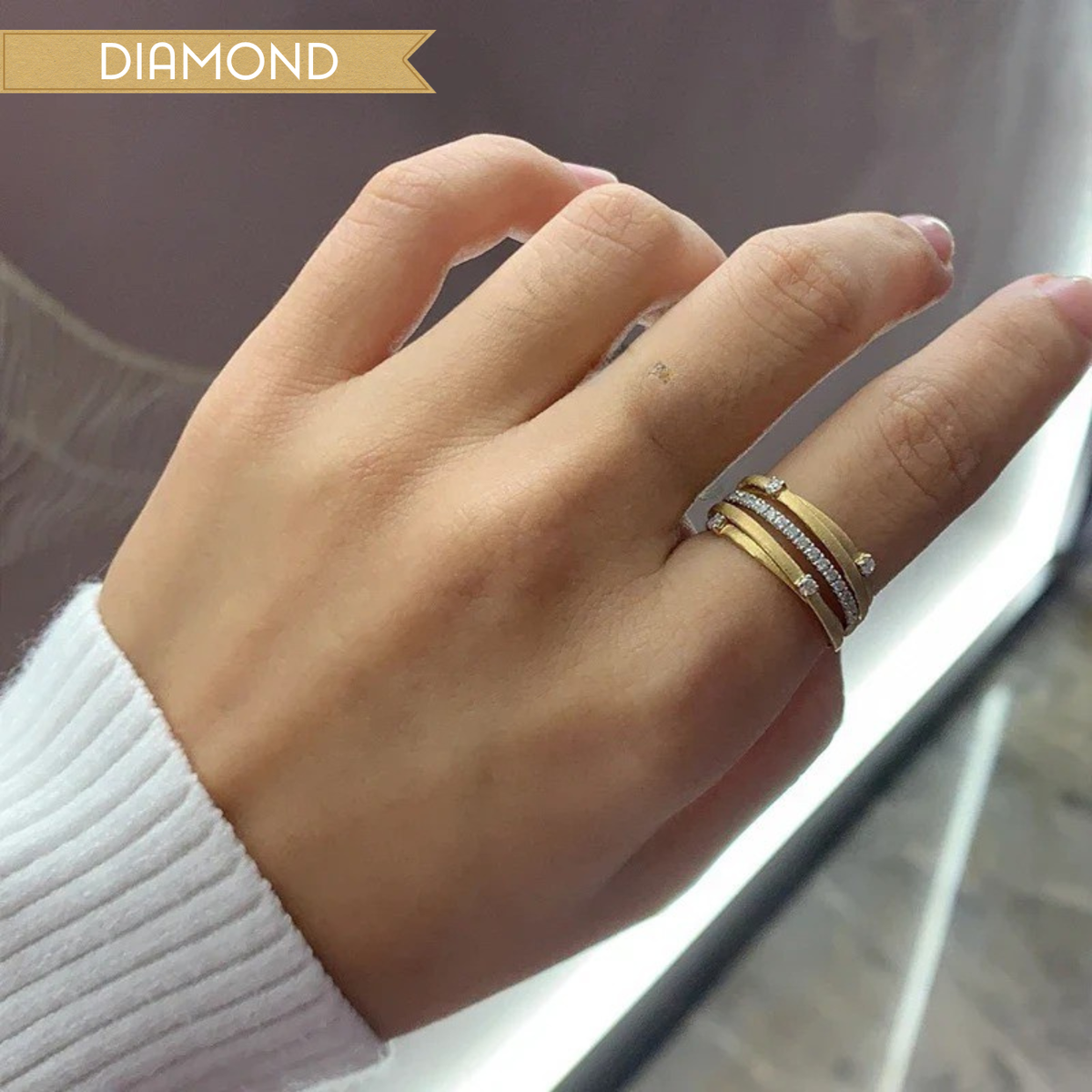 0.25ct Yellow Gold Diamond Ring