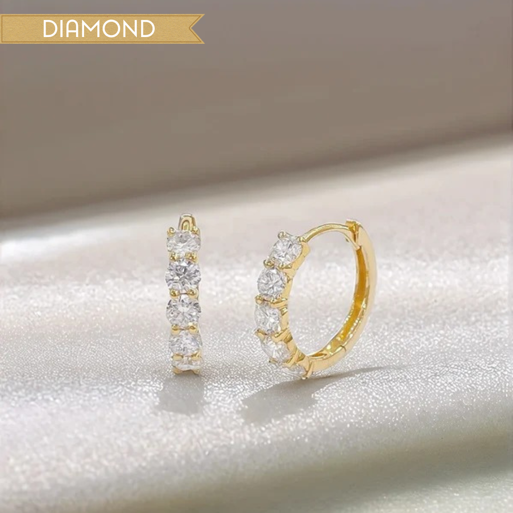 18K Gold Lab Diamond Drop Earrings