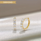 18K Gold Lab Diamond Drop Earrings