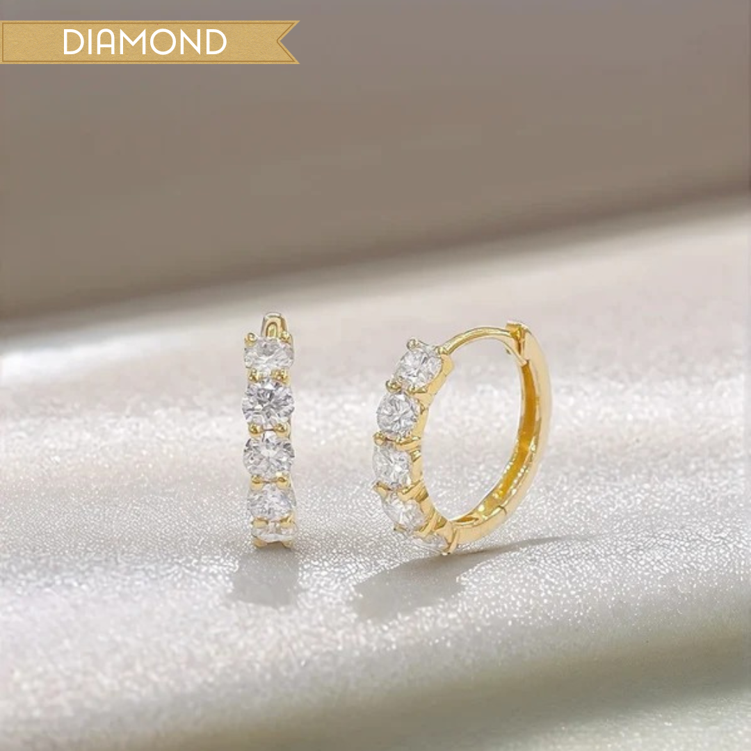 18K Gold Lab Diamond Drop Earrings