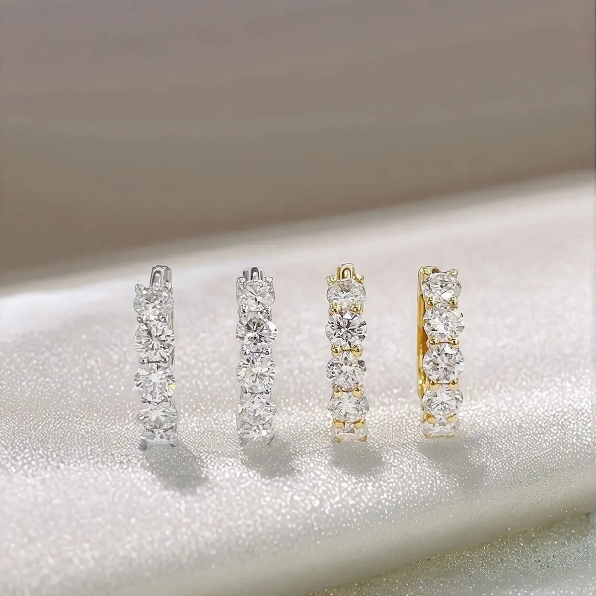 18K Gold Lab Diamond Drop Earrings