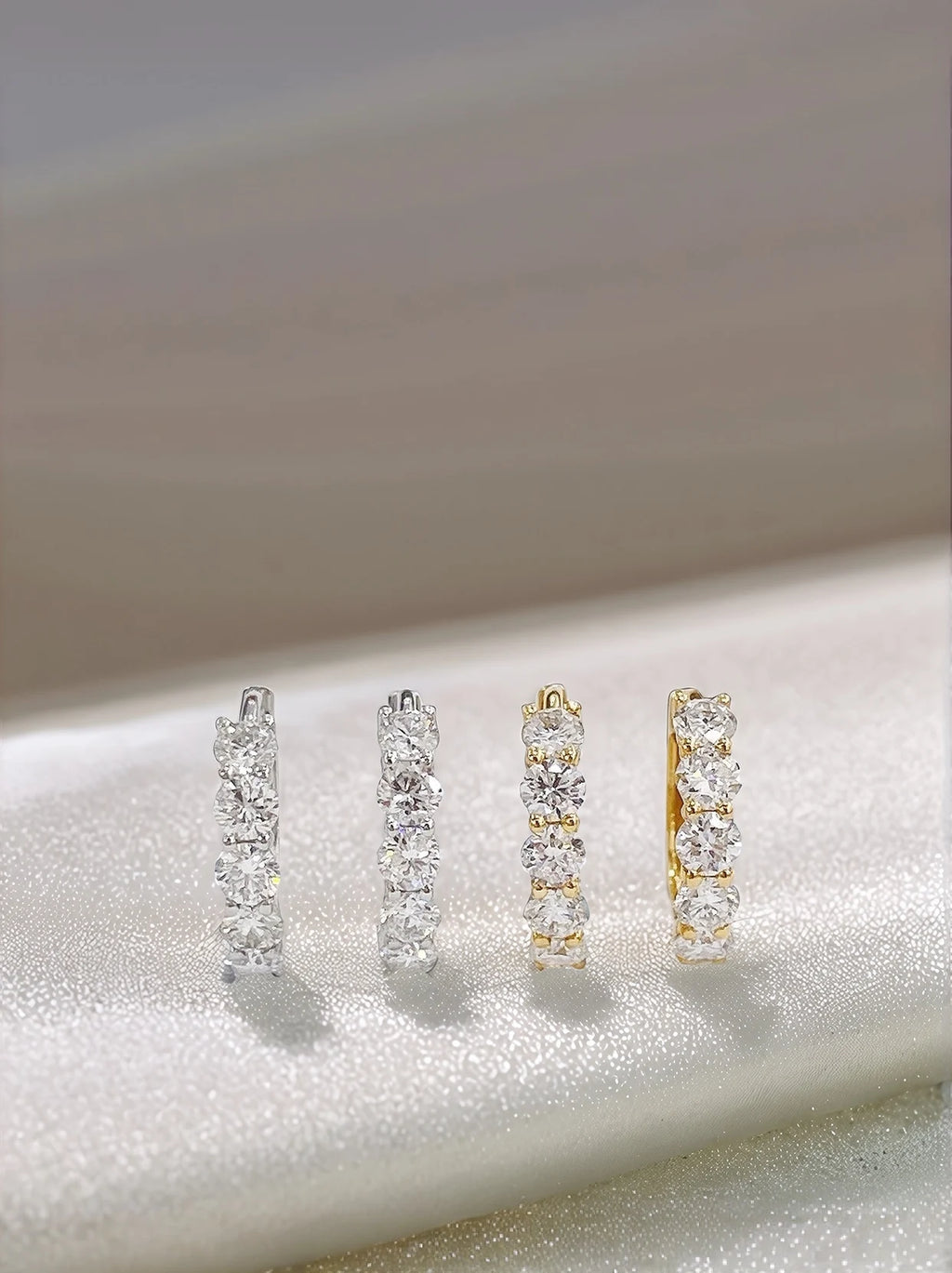 18K Gold Lab Diamond Drop Earrings