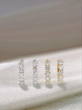 18K Gold Lab Diamond Drop Earrings