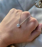 18K White Gold Diamond Necklace