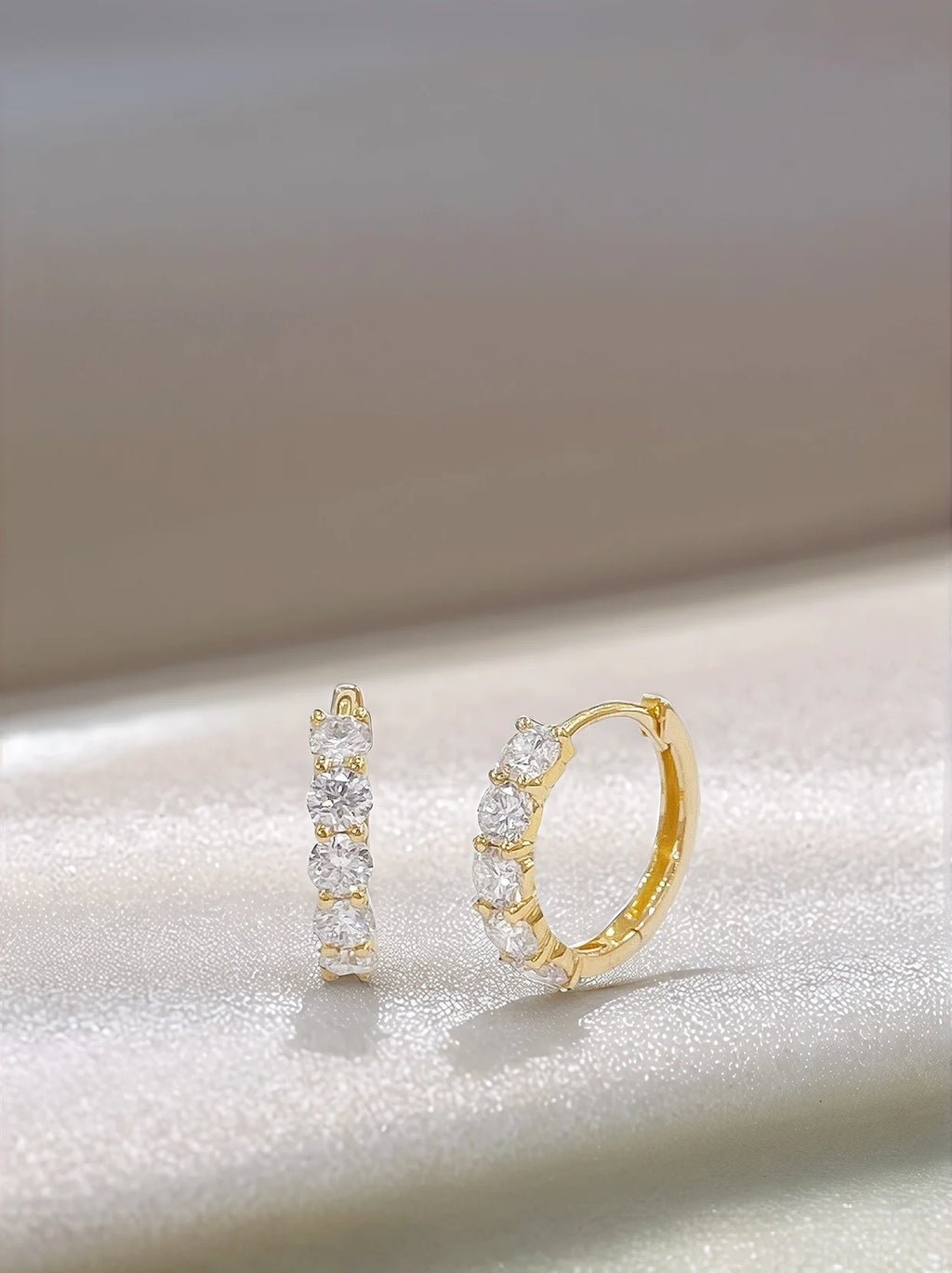 18K Gold Lab Diamond Drop Earrings