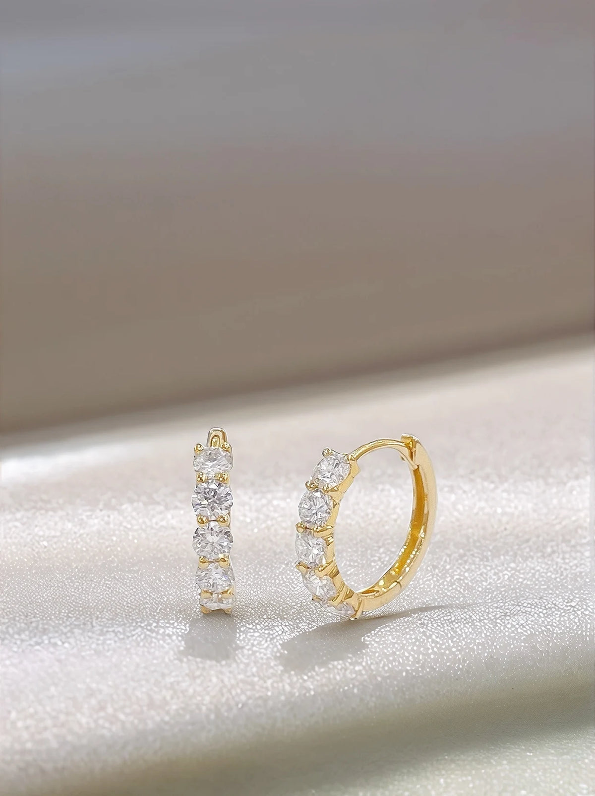 18K Gold Lab Diamond Drop Earrings