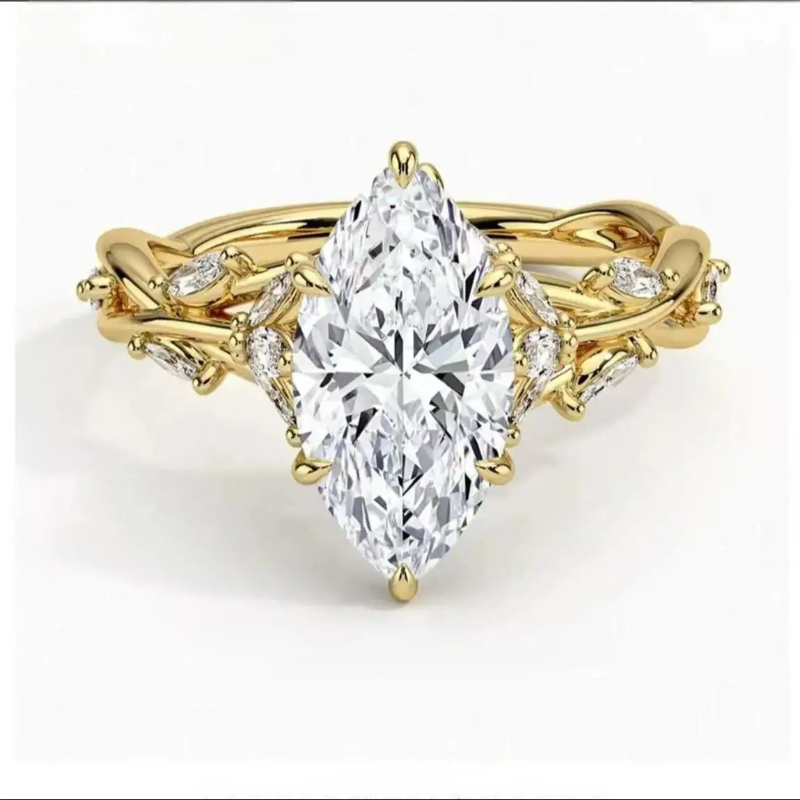 Lab Diamond Vine Ring (1ct – 3ct Stones)