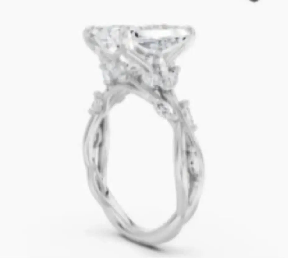 Lab Diamond Vine Ring (1ct – 3ct Stones)