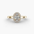 Oval Lab Diamond Halo Ring (0.5ct – 2ct Stones)
