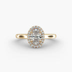Oval Lab Diamond Halo Ring (0.5ct – 2ct Stones)