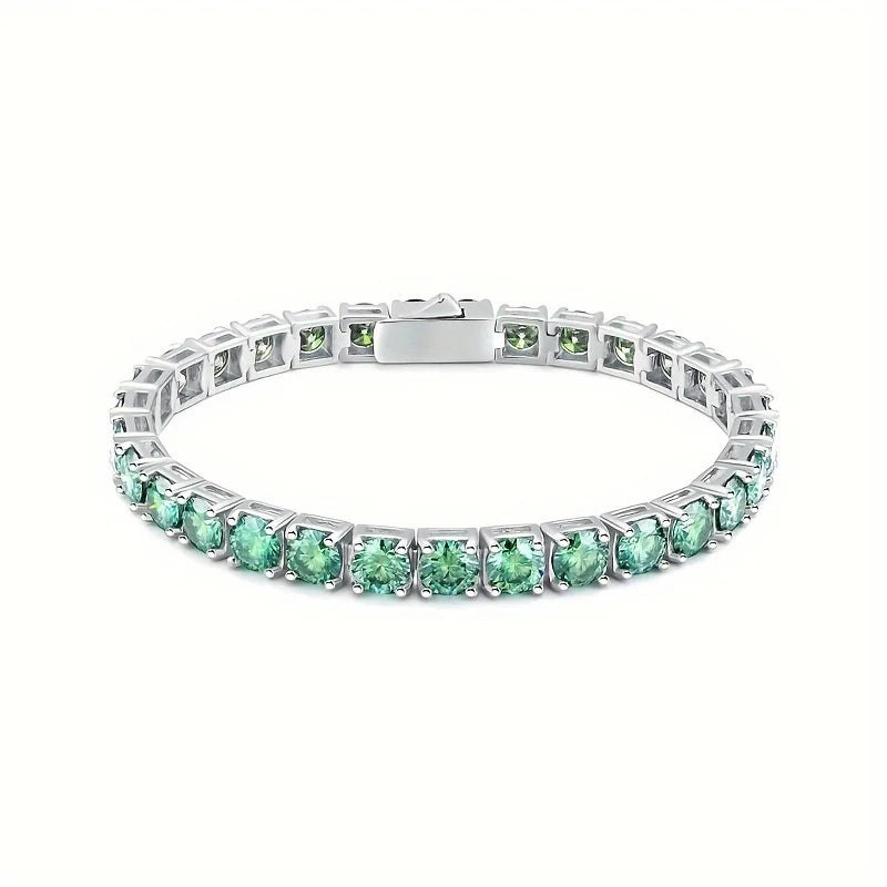Moissanite Tennis Bracelet (6.5mm – 1ct Stones)