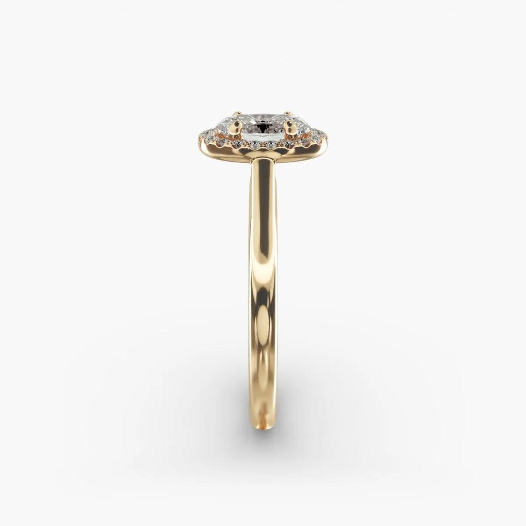 Oval Lab Diamond Halo Ring (0.5ct – 2ct Stones)