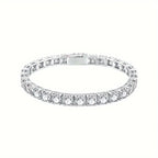 Moissanite Tennis Bracelet (6.5mm – 1ct Stones)