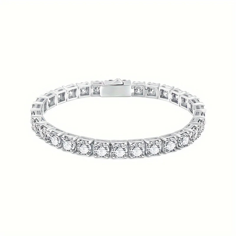 Moissanite Tennis Bracelet (6.5mm – 1ct Stones)