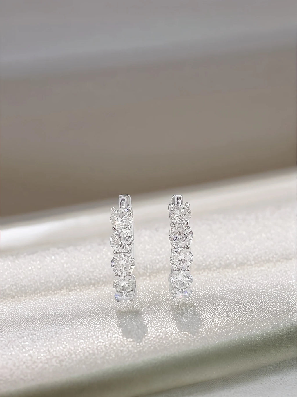 18K Gold Lab Diamond Drop Earrings