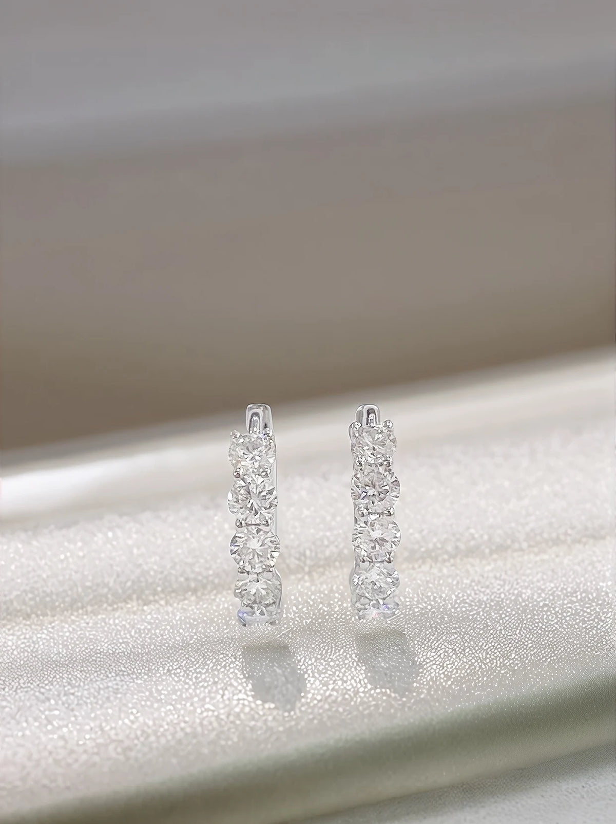 18K Gold Lab Diamond Drop Earrings