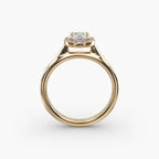 Oval Lab Diamond Halo Ring (0.5ct – 2ct Stones)