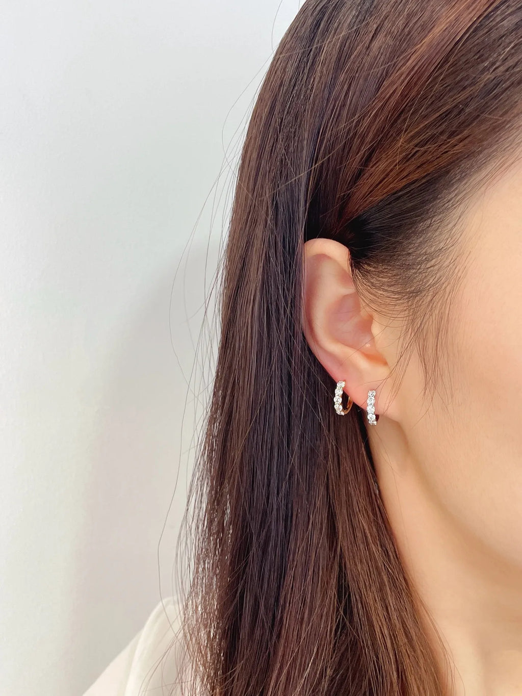 18K Gold Lab Diamond Drop Earrings
